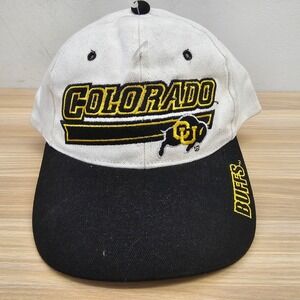 Vintage Colorado Buffaloes Cap Men White Black Snapback NCAA CU Buffs University